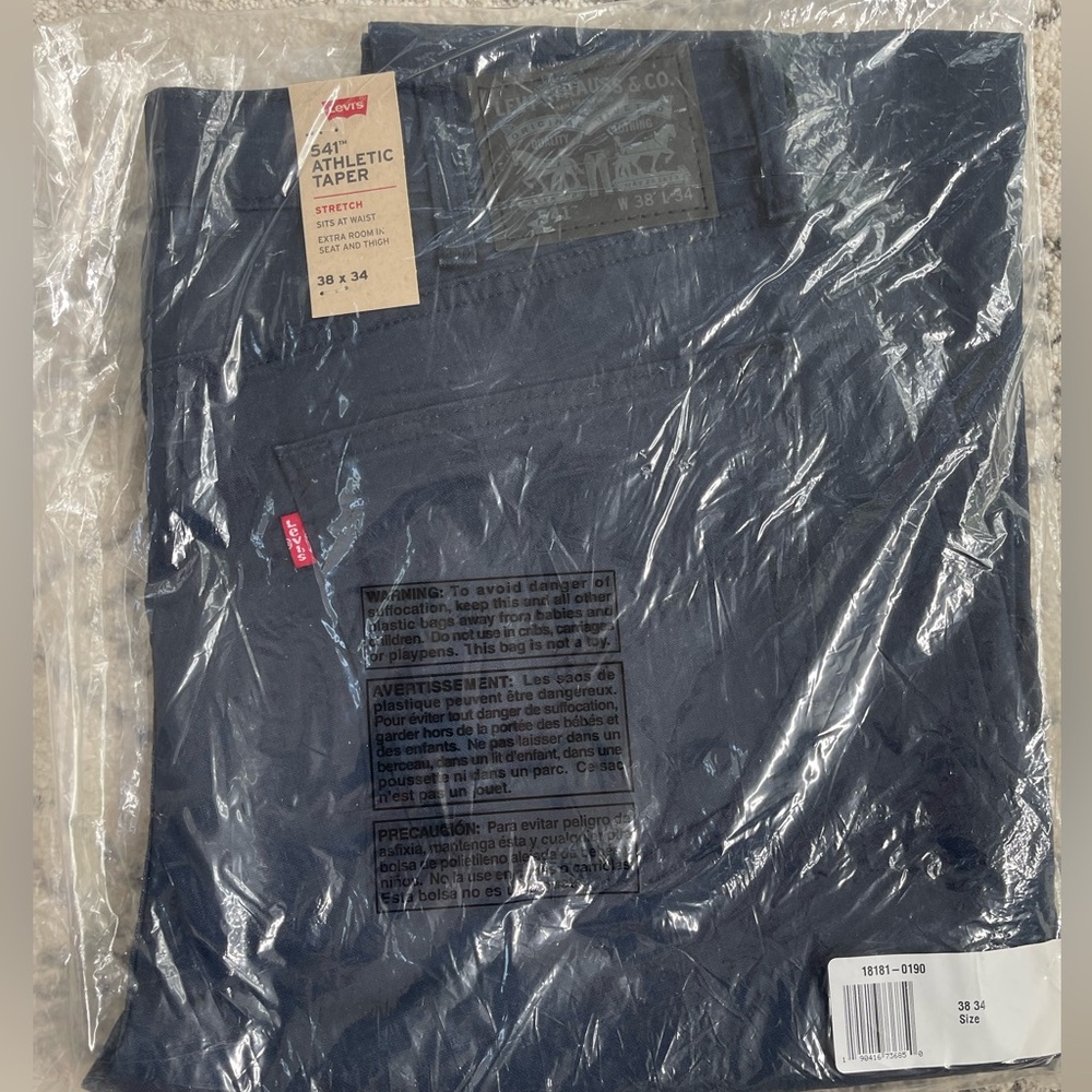 541™ Athletic Taper All Seasons Men's Pants, 38 x 34, Navy